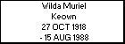 Wilda Muriel Keown