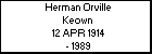 Herman Orville Keown