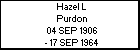 Hazel L Purdon