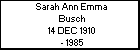Sarah Ann Emma Busch