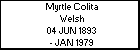 Myrtle Colita Welsh