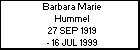 Barbara Marie Hummel