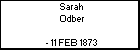 Sarah Odber