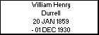 William Henry Durrell