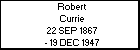 Robert Currie