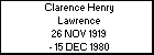 Clarence Henry Lawrence