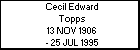 Cecil Edward Topps