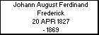 Johann August Ferdinand Frederick