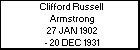 Clifford Russell Armstrong