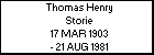 Thomas Henry Storie
