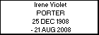 Irene Violet PORTER