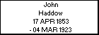 John Haddow