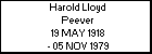 Harold Lloyd Peever