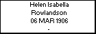 Helen Isabella Rowlandson