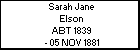 Sarah Jane Elson