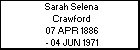 Sarah Selena Crawford