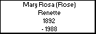 Mary Rosa (Rose) Renette