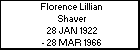 Florence Lillian Shaver