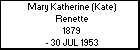 Mary Katherine (Kate) Renette