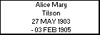 Alice Mary Tilson