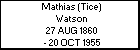 Mathias (Tice) Watson