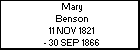 Mary Benson