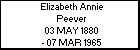 Elizabeth Annie Peever