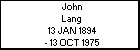 John Lang