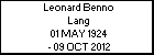 Leonard Benno Lang