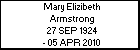 Mary Elizibeth Armstrong