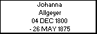 Johanna Allgeyer