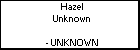 Hazel Unknown