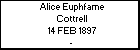 Alice Euphfame Cottrell