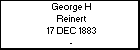 George H Reinert