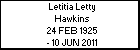 Letitia Letty Hawkins