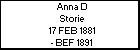 Anna D Storie
