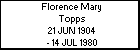 Florence Mary Topps