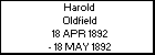 Harold Oldfield