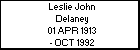 Leslie John Delaney