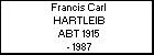 Francis Carl HARTLEIB