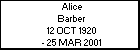 Alice Barber