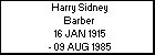 Harry Sidney Barber