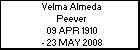 Velma Almeda Peever