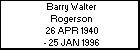 Barry Walter Rogerson