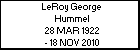 LeRoy George Hummel