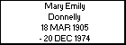 Mary Emily Donnelly