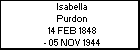Isabella Purdon