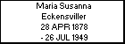 Maria Susanna Eckensviller