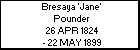 Bresaya 'Jane' Pounder