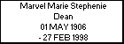 Marvel Marie Stephenie Dean